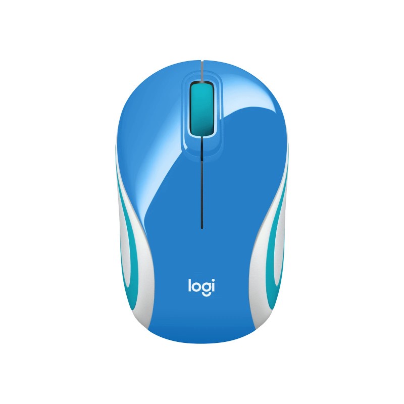 LOGITECH MINI WIRELESS MOUSE M187 MOUSE HITAM PUTIH MOUSE TANPA KABEL - ACC KOMPUTER LAPTOP