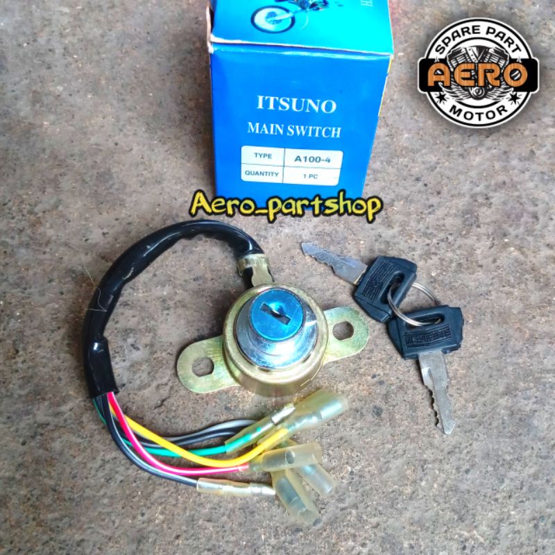 Kunci Kontak Main Switch Keyset Key Set Suzuki A100-4