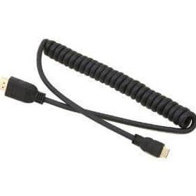 SUPER SALE Mini HDMI to Full HDMI Coiled Cable 30cm extended to 80cm