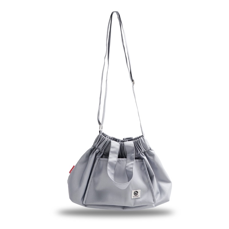Dumpling Bag Tas Selempang Handle Bag Tas Wanita Tas serut Terbaru Size M Minor Mate Abu abu