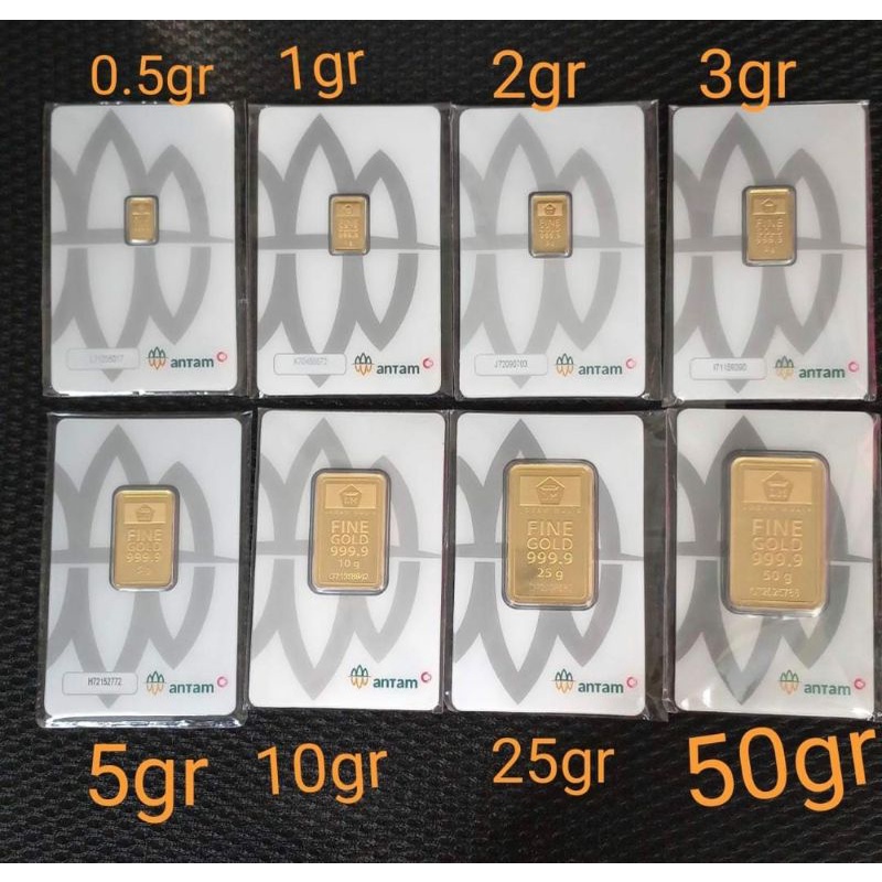Logam Mulia Emas ANTAM 0.5 gram atau 1 gram