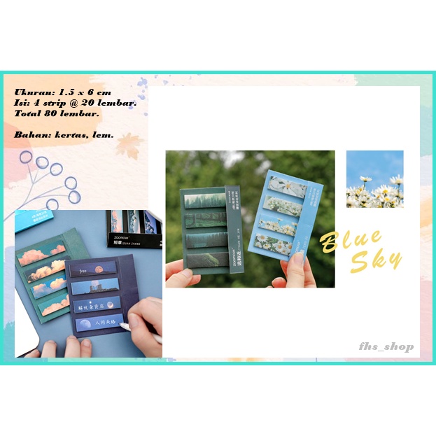 

80 Lembar Sticky Notes Memo Tempel Kertas Memo Sticky Notes Aesthetic Sticky Notes Lucu Misty Poetry