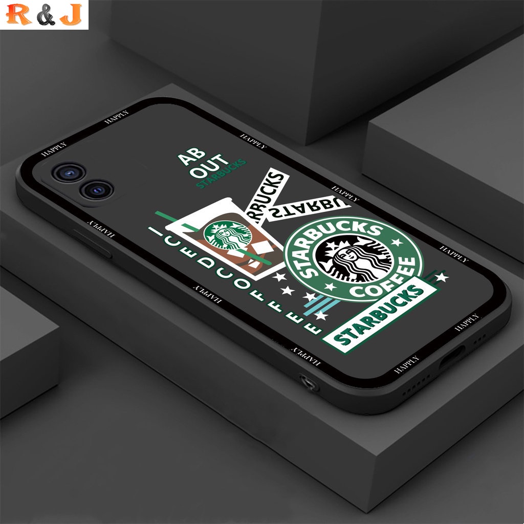 Casing Silikon OPPO A17 A77S A57 A16 A15 Reno 8T 4G A16K A54 A53 A12 A5S A7 A3S A11k A31 A52 A92 A94 A37 F9 A1K Reno 7 6f Motif Starbuck 4F