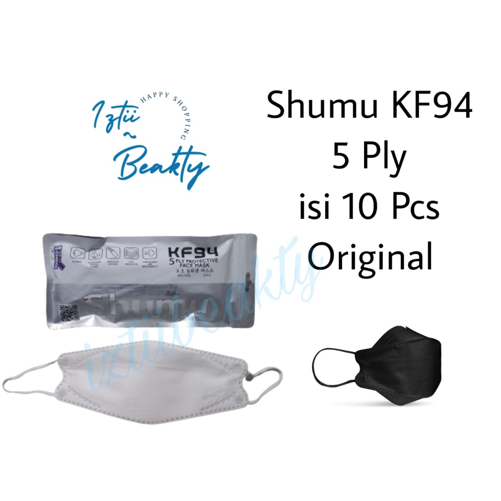 [SHUMU KF94] Masker Shumu KF94  5 Ply izin AKD Kemenkes isi 10 Pcs