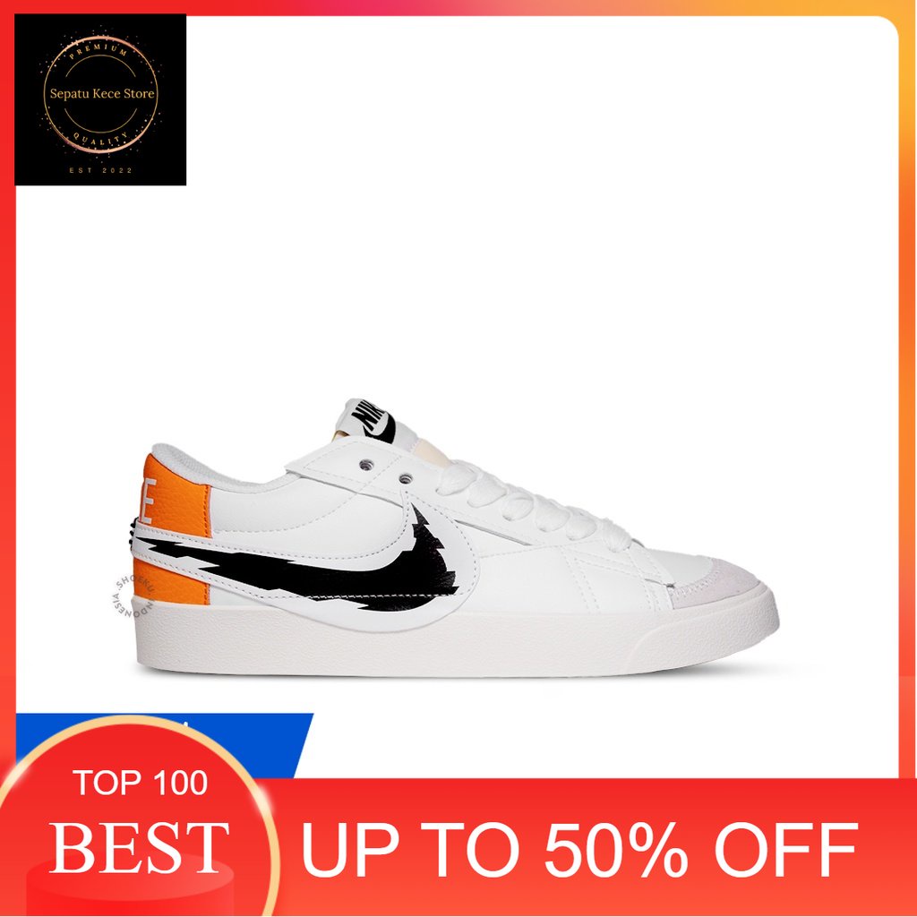 Sepatu Sneakers Nike Blazer Low 77 Jumbo - Barb Wire Import Original Pria Wanita