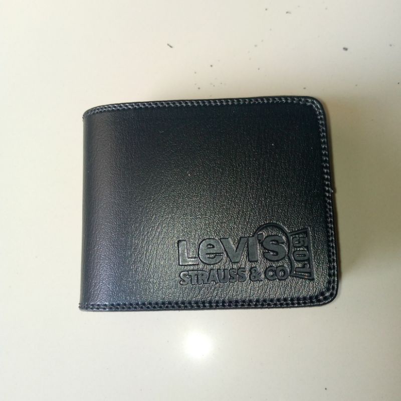 Dompet Kulit Pria Import Levis Polos Lipat Original Genuine Leather DompetPria Dompetkulit Premium Kekinian Dengan Motif