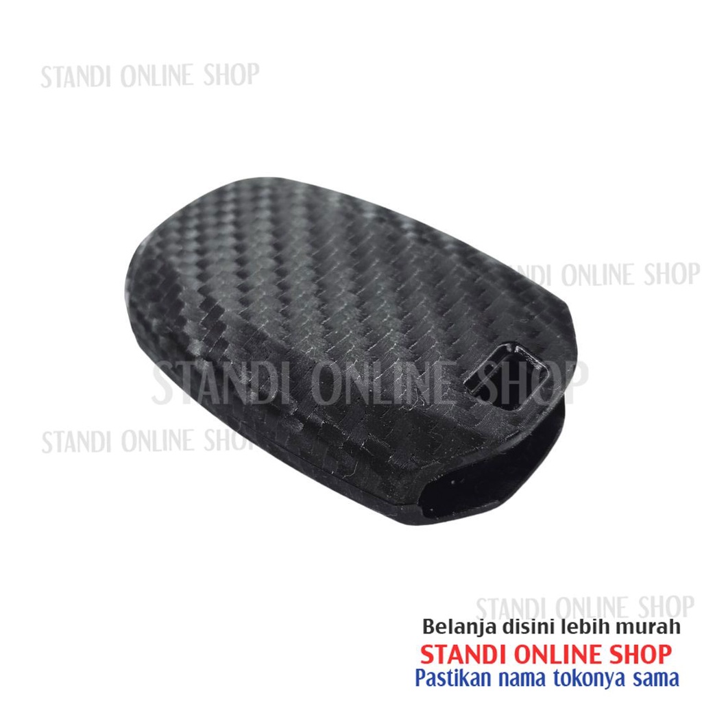 Sarung Kunci Silikon Remote Cover Carbon Smartkey Hyundai Palisade