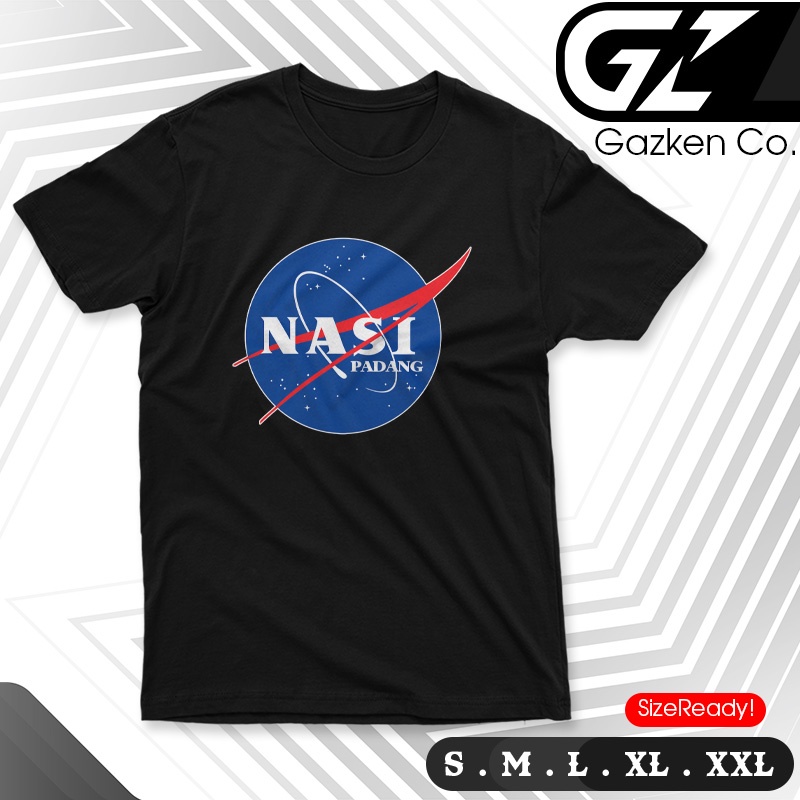 Kaos Nasi Padang pelesetan logo nasa Baju Unik Lucu