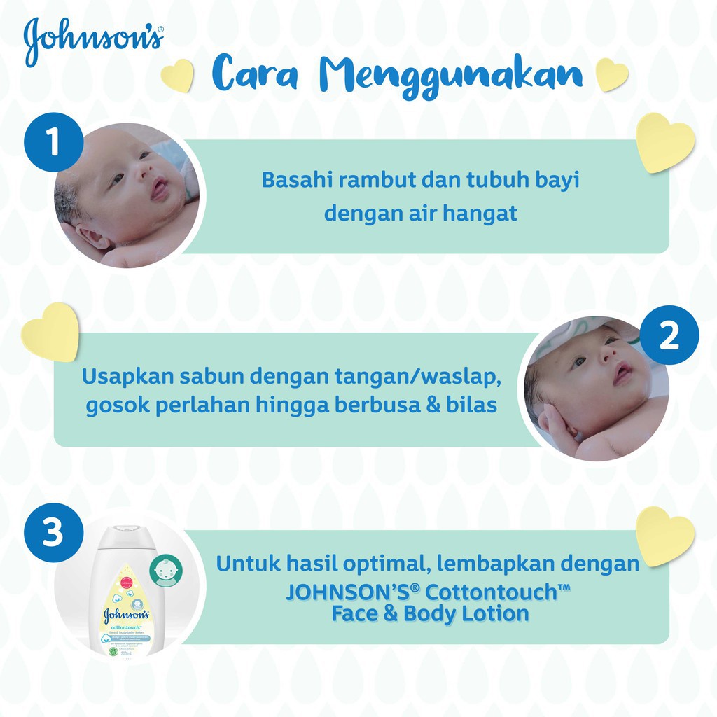 JOHNSON'S COTTON TOUCH BABY TOP TO TOE BATH 375ML