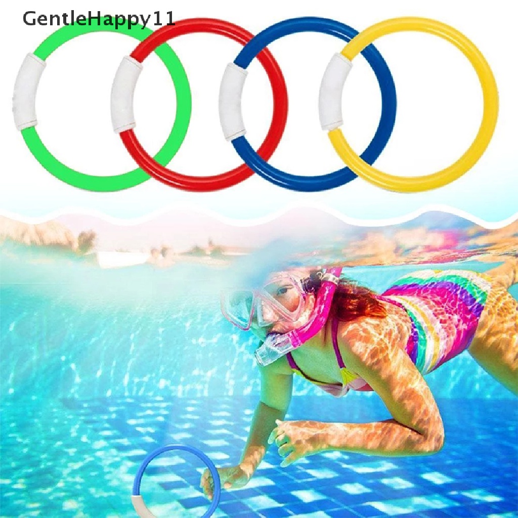 Gentlehappy 4pcs / Set Mainan Ring Diving / Berenang Bawah Air Untuk Anak id