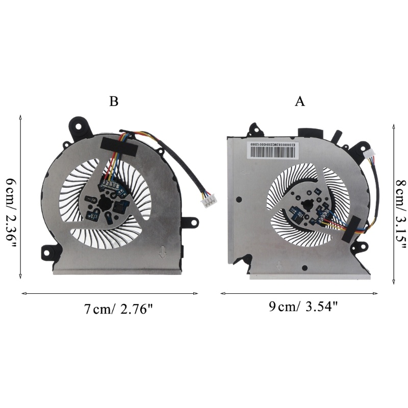 Btsg Notebook Cooler Fan Radiator Kipas Pendingin CPU Untuk MSI GF63 GF65 GF65 Tipis