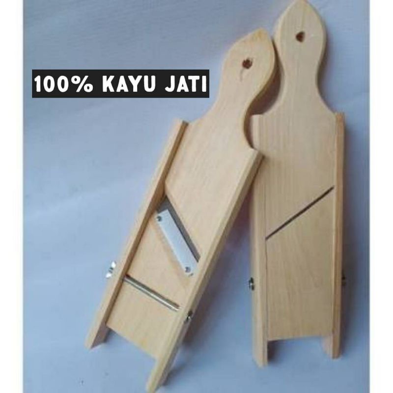 Parutan Keripik bahan Kayu Jati Asli - Parutan pemarut keripik pisang ubi bawang kentang sayur