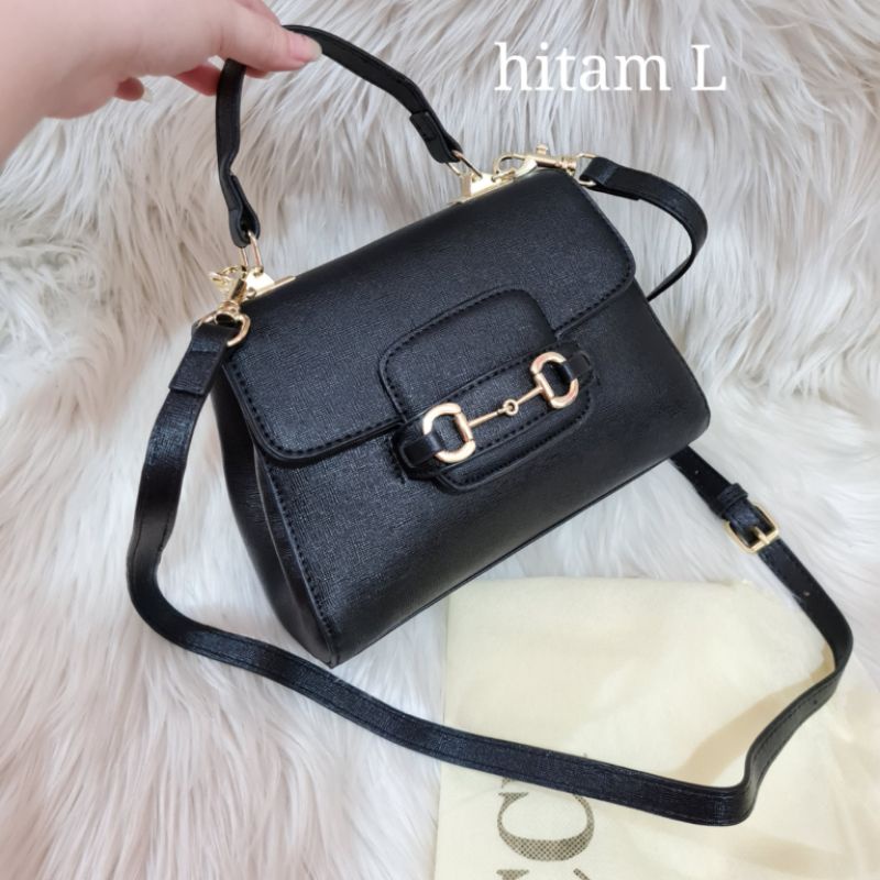 Tas GC horsebit top handle import / tas GG horsebit import