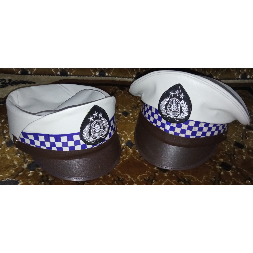 TERMURAH TOPI POLANTAS ANAK POLISI LALU LINTAS / TOPI POLISI ANAK COWOK / TOPI POLISI ANAK CEWEK
