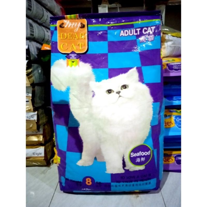 PROMO makanan kucing MY DEAR CAT SEAFOOD 8KG (GOJEK)