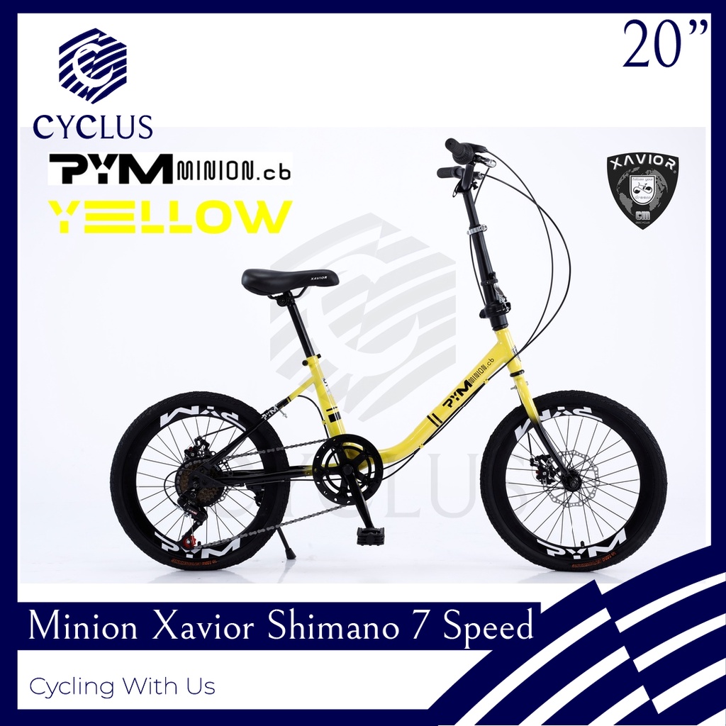 INSTAN - Sepeda Minion Bike Xavior Pym 7 Speed Shimano 20 Inch Anak Dewasa