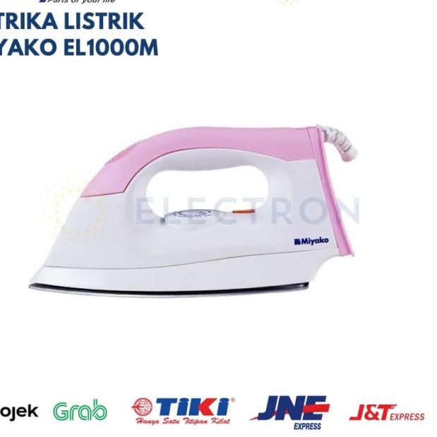 Setrika Miyako EL1000M - Biru