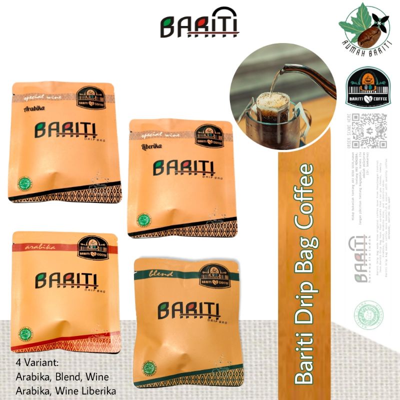 

Bariti Drip Bag Coffee - Kopi Drip Bag - Sachet 4 variant