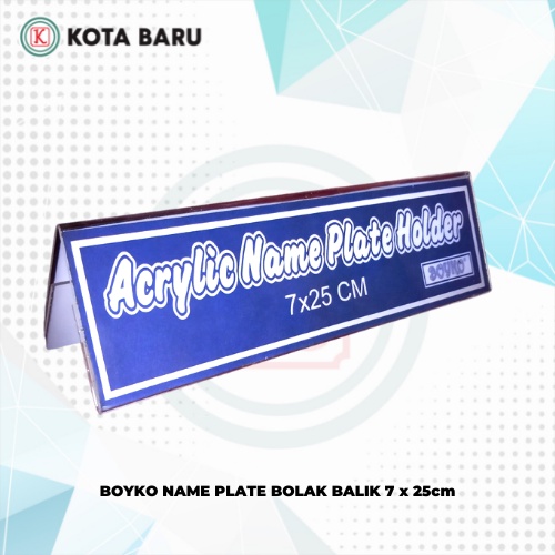 

BOYKO NAME PLATE BOLAK BALIK 7 x 25cm