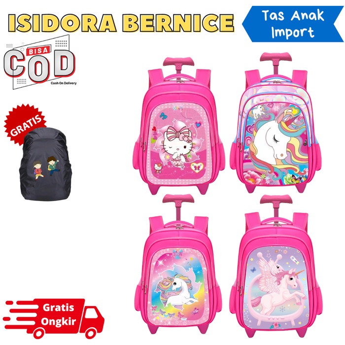 Tas Koper Trolley Tas Anak Tas Koper Anak Perempuan Sekolah Sd Model Terbaru