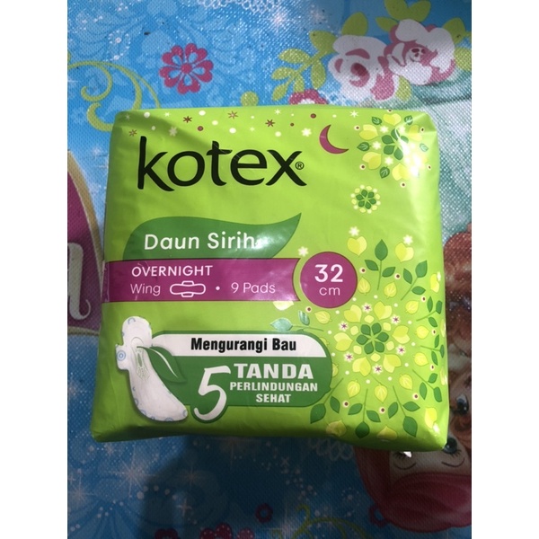 KOTEX Daun Sirih OVERNIGHT WING Ijo