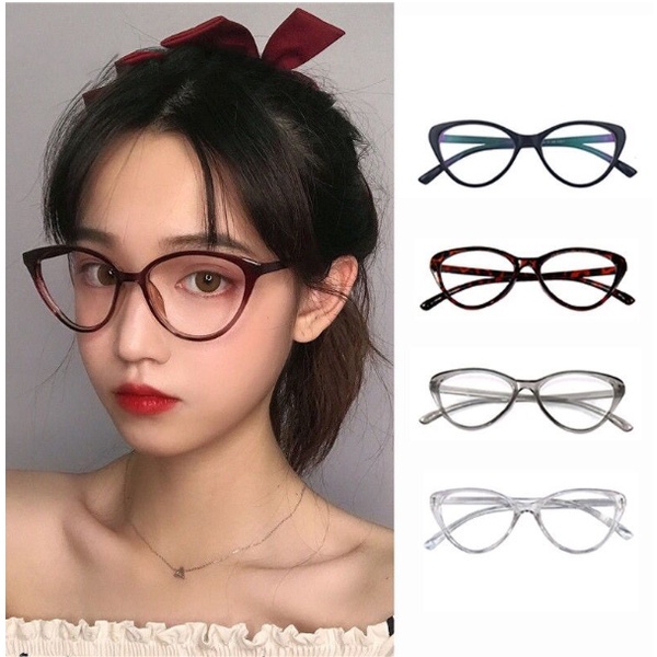 BAJ Kacamata Korea Wanita Anti Radiasi Hp dan Komputer Wanita Fashion Cat Eye Eyeglasses AR02 Korea Style 6605 Kaca Mata Wanita Fashion Mata Kucing Eyeglasses Versatile Retro KC045