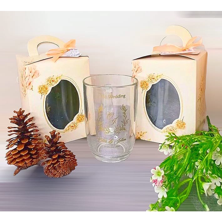 

Box souvenir mug/Jar 10x10x14 Peach