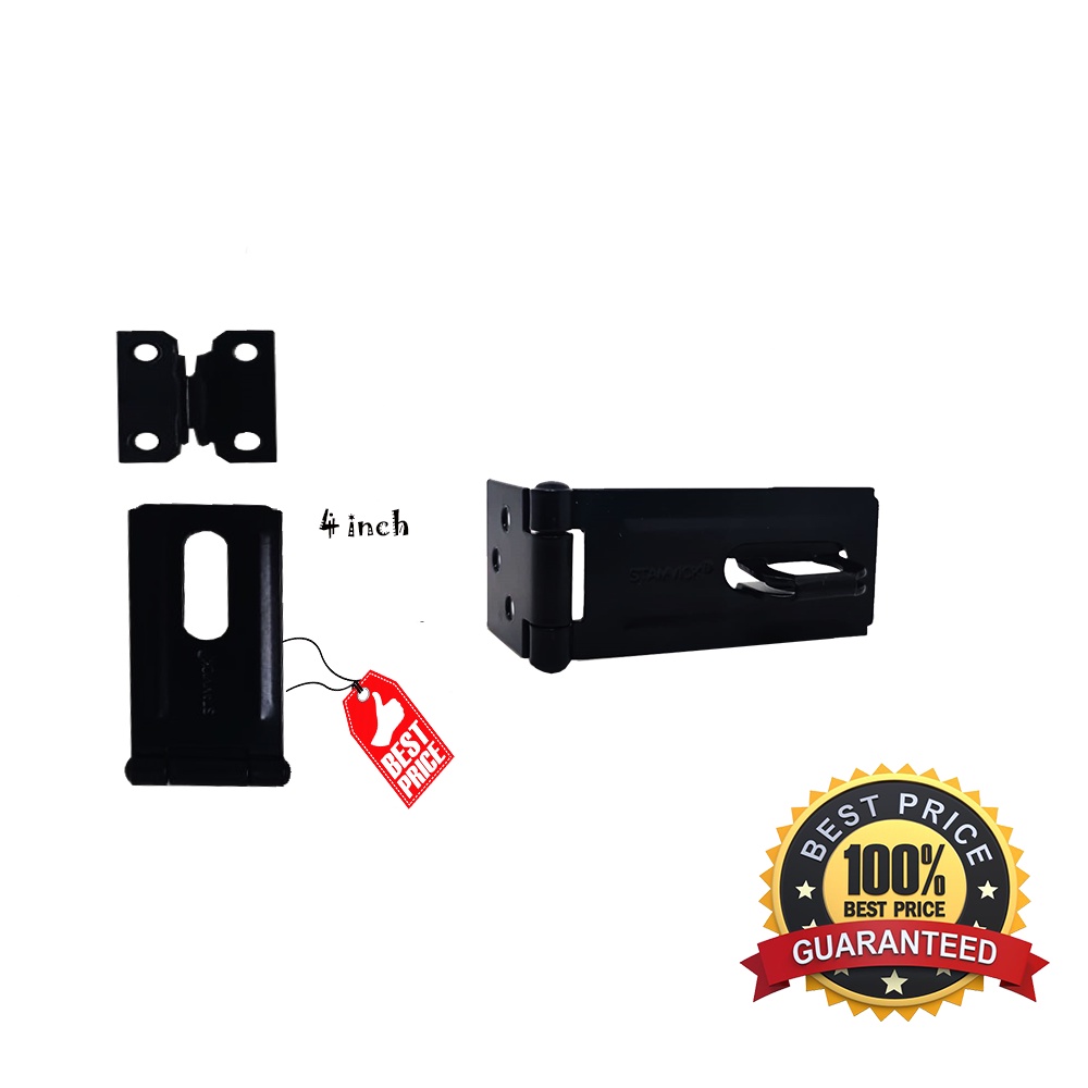 OVERVAL HITAM STAMVICK 3-4- 5&quot; INCH-ENGSEL GEMBOK-KUNCI GEMBOK-GRENDEL