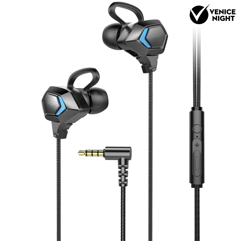 (VNEP) (Berkabel) Universal In-ear Gaming Earphone E-sports Karaoke Earplugs dengan Mikrofon