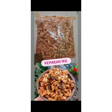 

Basreng kemasan 1kg rasa pedas/original daun jeruk