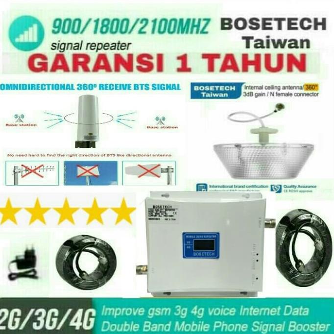 Repeater Gsm 2G+4G / Penguat Signal Hp 900/1800Mhz