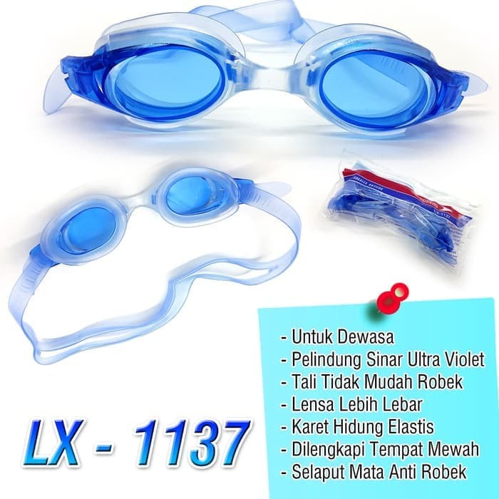 Kacamata Renang Dewasa Simple Ringan Swiming Googles Speeds 1137