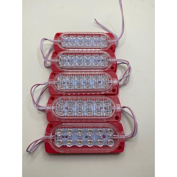 Lampu LED Module 12 Mata (2x6) 12 Volt / LED Modul 12V 2x6 Mata Besar