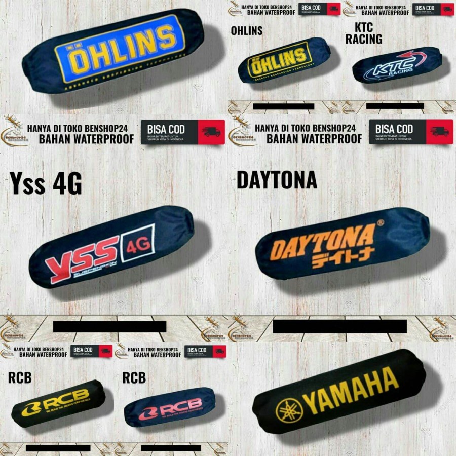 cover shockbreker,sarung shock belakang motor universal