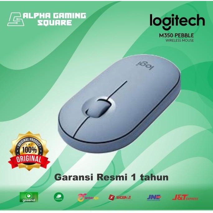 Logitech M350 Pebble Wireless Mouse Blue Nunuzaoci