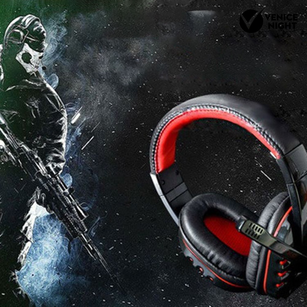 (VNEP) (Berkabel) VP-X9 3.5mm Over-ear Headphone HiFi Bass Surround Stereo Headset dengan Mic