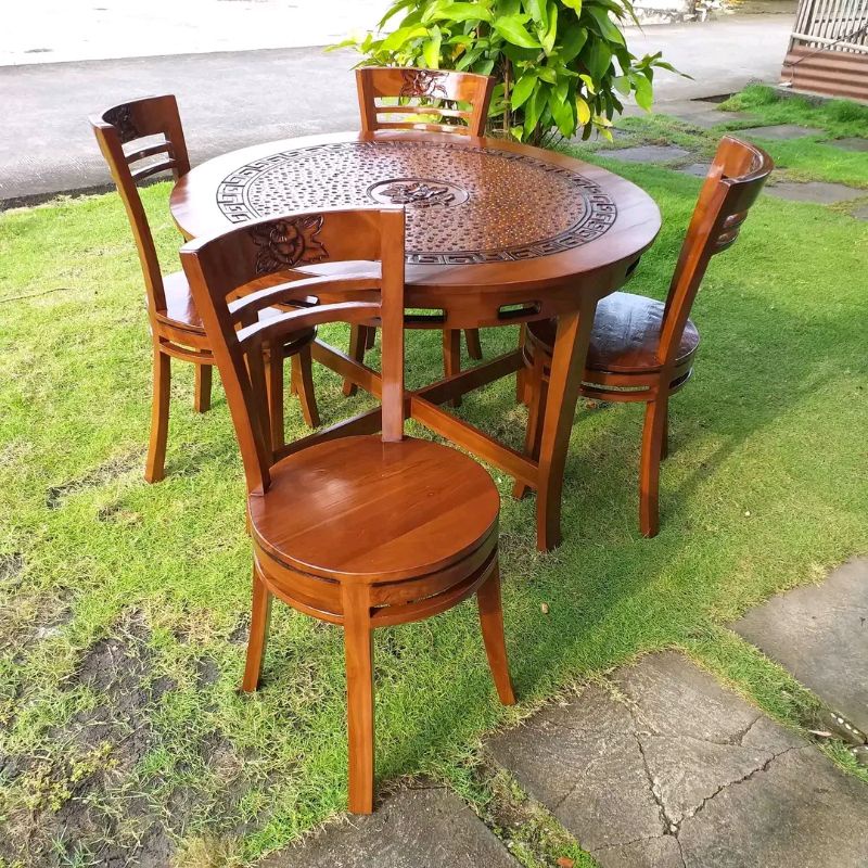 kursi makan bundar ( kursi 4 meja bundar )