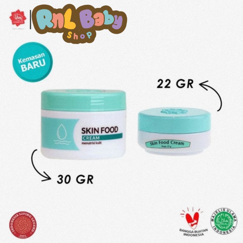 Viva Skin Food Cream With Vit A,E &amp; F Ukuran 22 Gr &amp; 30 Gr