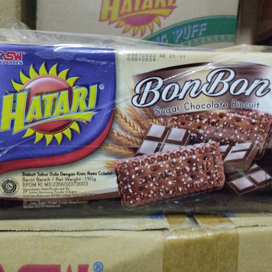 

hatari bon bon sugar chocolate biscuit 190gr