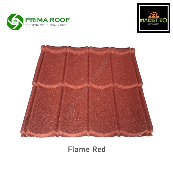 Genteng Metal Prima Roof Flame Red