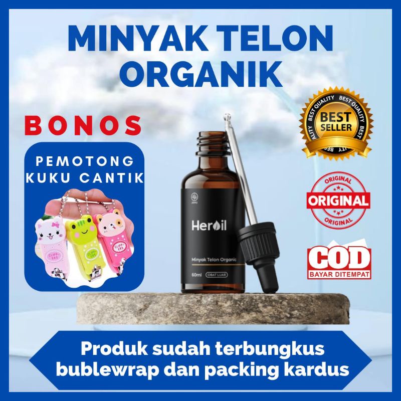 Heroil Minyak Telon Organik untuk Bayi dan Dewasa wangi lavender 60 ml