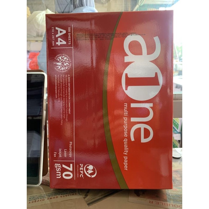 

MURAH HVS 70 gram merk A ONE Ukuran A4