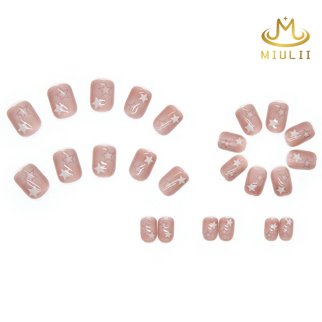 MIULII / KUKU PALSU   A0639  / 24PCS / 3D / NAIL ART / PREMIUM / CUTE / FREE LEM JELLY / KUTEK