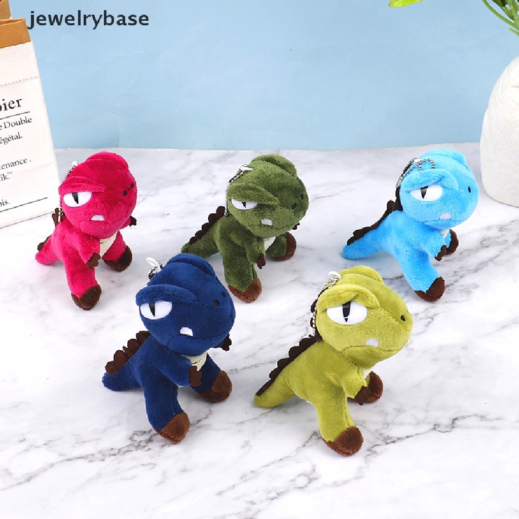 Gantungan Kunci Bentuk Boneka Dinosaurus T-Rex Bahan Plush Ukuran 12CM