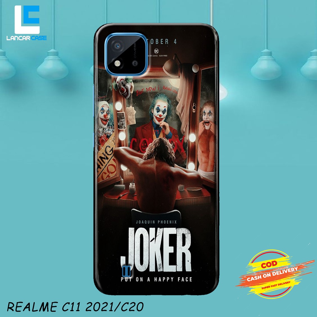 Case Hp Hardcase 3D REALME C11 2021/C20 fullprint Karakter Joker Type hp lain dichat [LC-03]