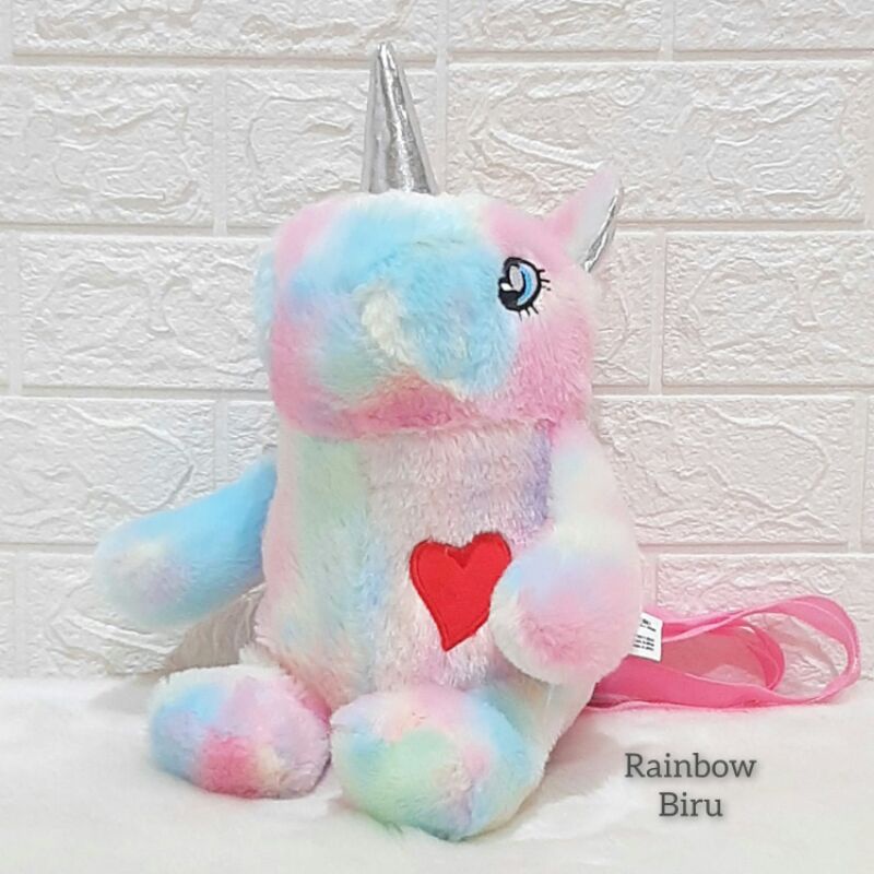 Tas Ransel Boneka  Unicorn Tas Ransel Anak Lucu