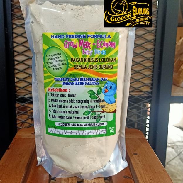 Growmax Econom Pakan Burung Bubur Loloh Anakan Lovebird Kenari siskin