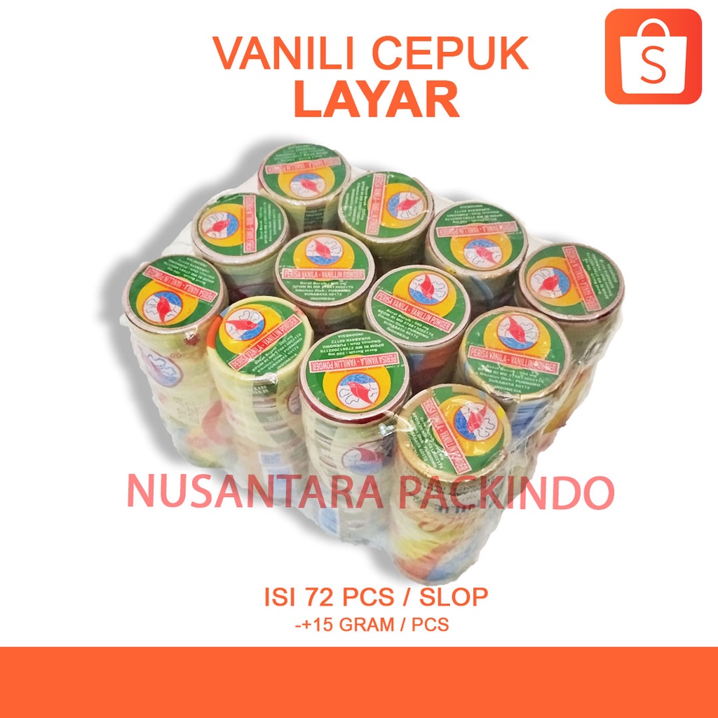 

Vanili Cepuk Layar @72 Pcs / Slop