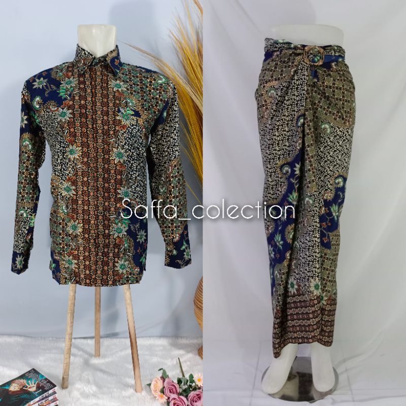 kemeja couple pasangan/kemeja couple rok lilit/couple