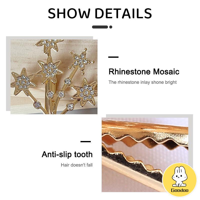 Jepit Rambut Korea Wanita Fashion Motif Terbaru Full Bintang Permata Zirkon original -Doo